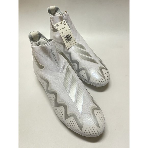 Adidas Freak Ultra 22 Boost Football Cleats White Silver GX5131 Men’s Size 10.5 main image 5